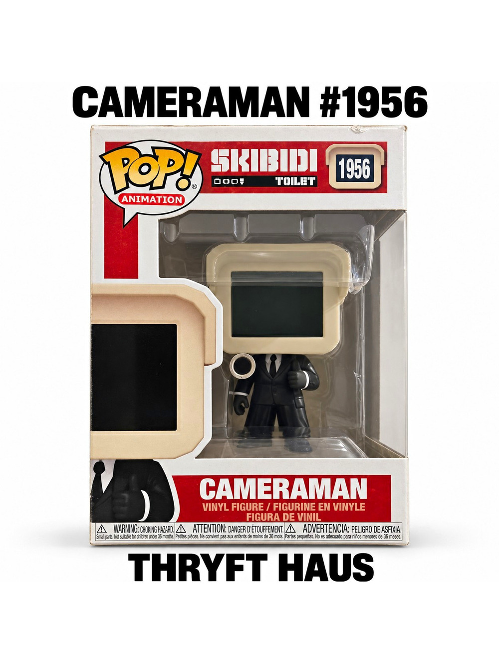 Funko Pop! Vinyl Animation Skibidi Toilet Cameraman #1956 Multicolor